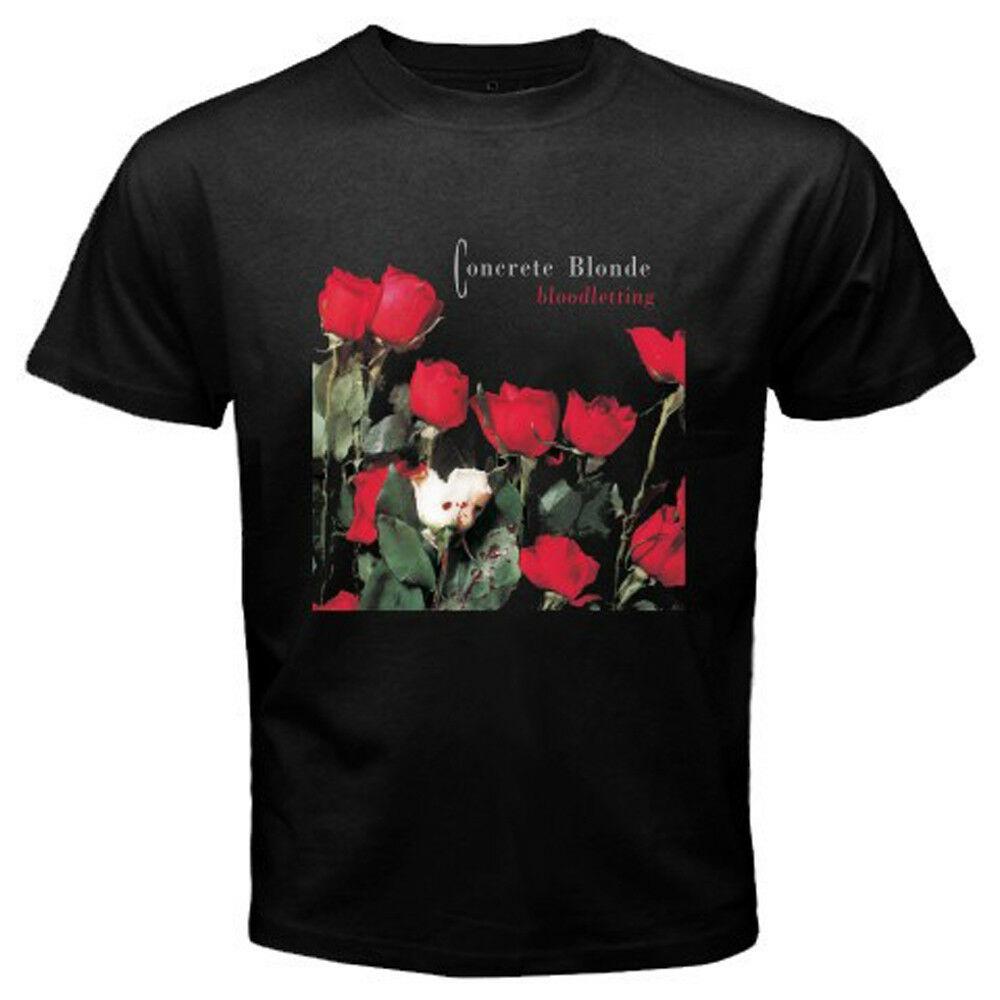 Бетонная блондинка, кровопускающая черная футболка