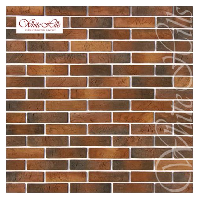 плитка декоративная бетонная WHITE HILLS Терамо Брик коричнево-медная